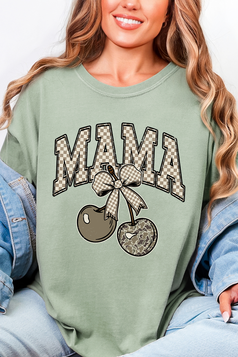 Cherry Luxe Mama Comfort Colors Adult Ring-Spun Cotton Tee