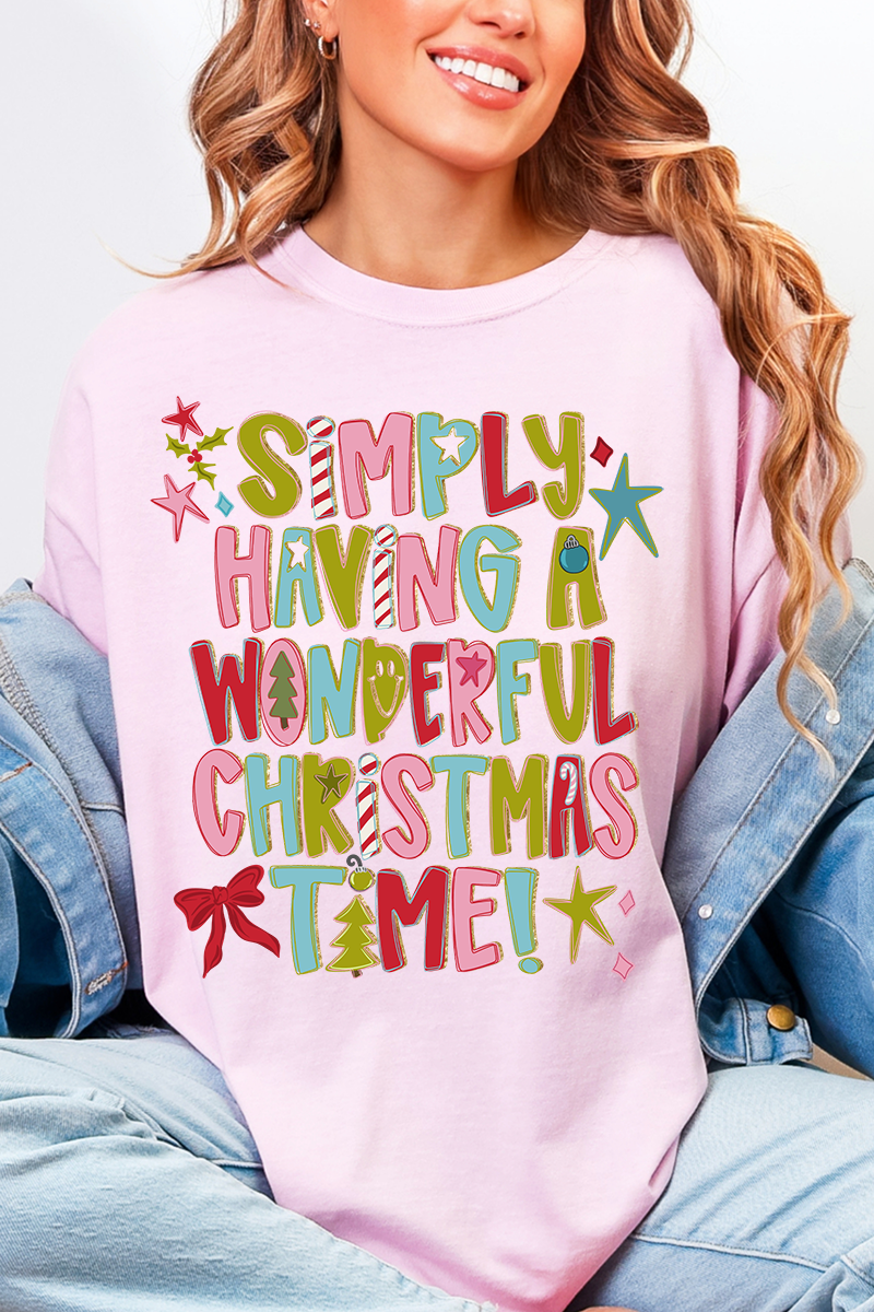 A Wonderful Christmas Time Comfort Colors Adult Ring-Spun Cotton Tee