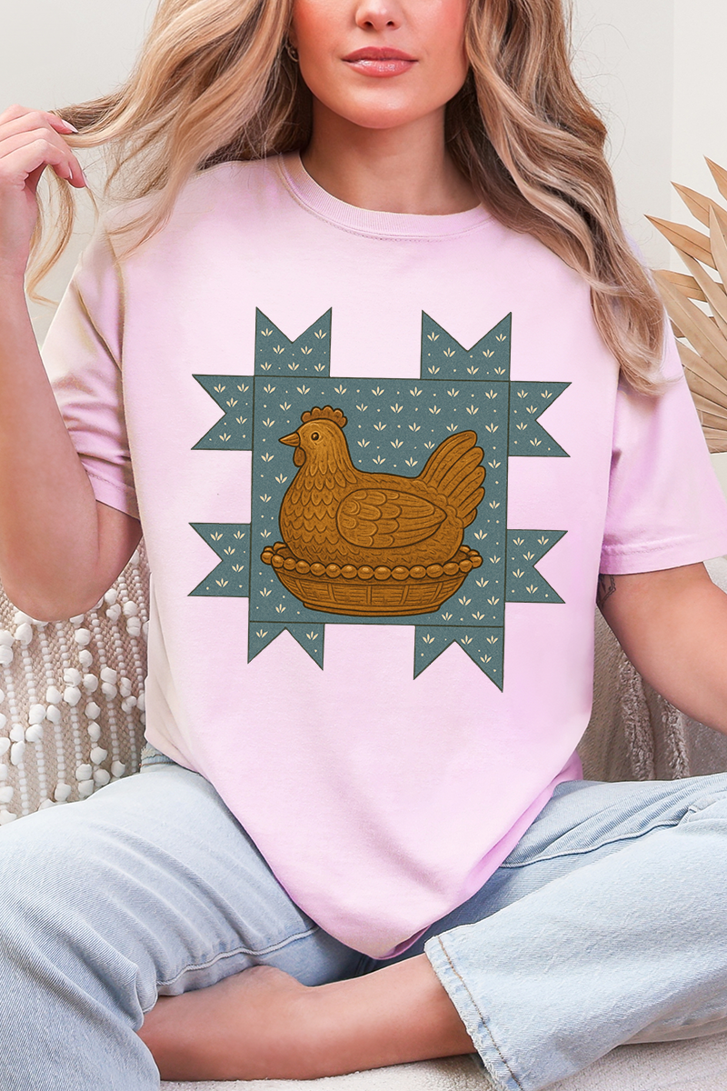 Homestead Hen Comfort Colors Adult Ring-Spun Cotton Tee