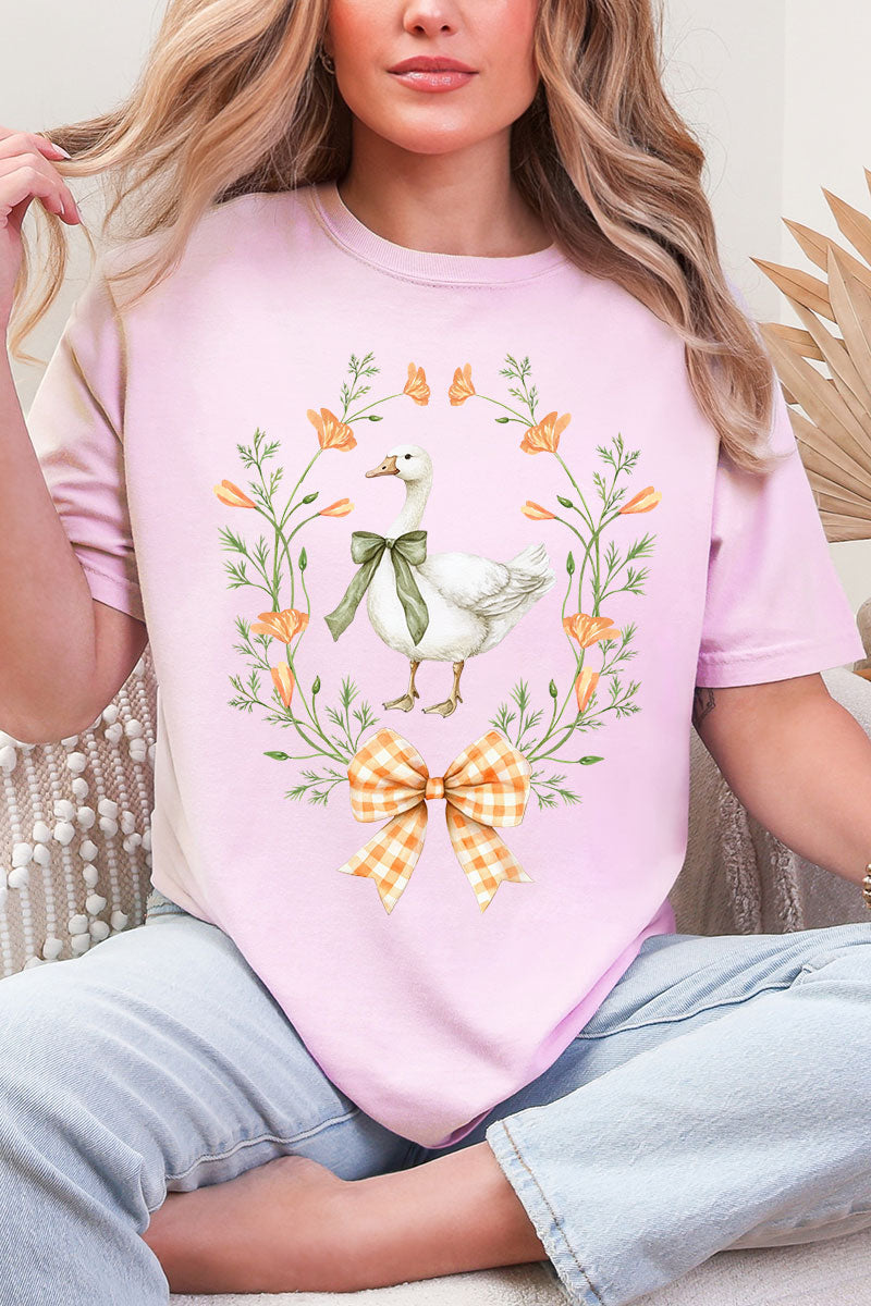 Peach Petals Goose Comfort Colors Adult Ring-Spun Cotton Tee