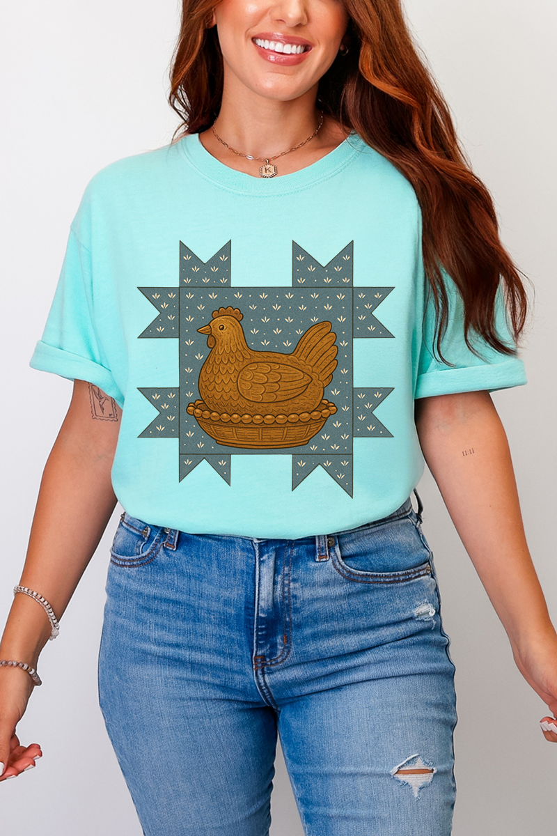 Homestead Hen Comfort Colors Adult Ring-Spun Cotton Tee