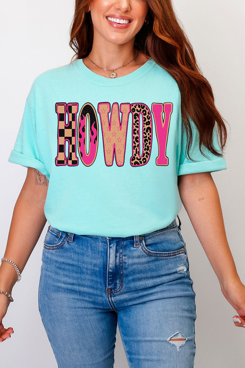 Pink Heat Howdy Comfort Colors Adult Ring-Spun Cotton Tee