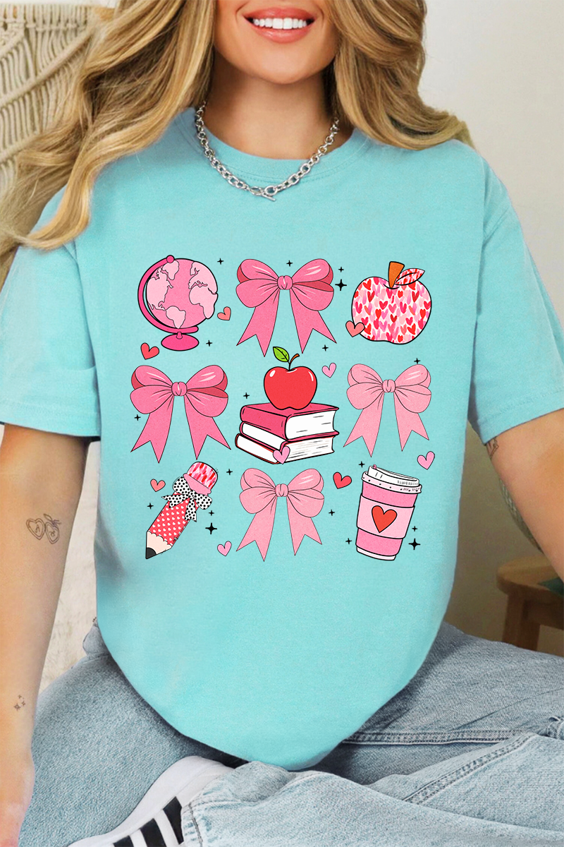 Teacher Love Comfort Colors Adult Ring-Spun Cotton Tee