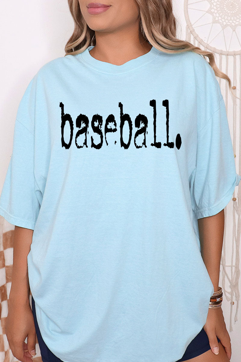 Distressed Baseball. Comfort Colors Adult Ring-Spun Cotton Tee