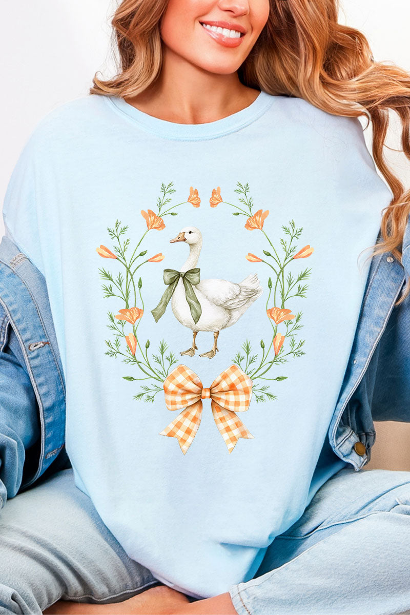 Peach Petals Goose Comfort Colors Adult Ring-Spun Cotton Tee