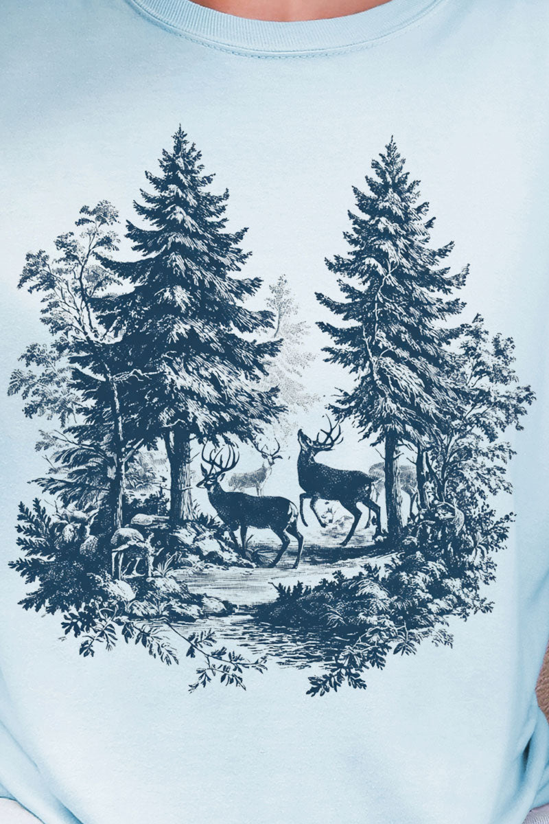 Woodland Buck Comfort Colors Adult Ring-Spun Cotton Tee
