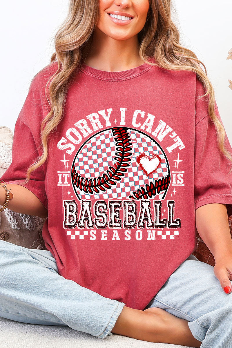 Baseball Over Everything Comfort Colors Adult Ring-Spun Cotton Tee