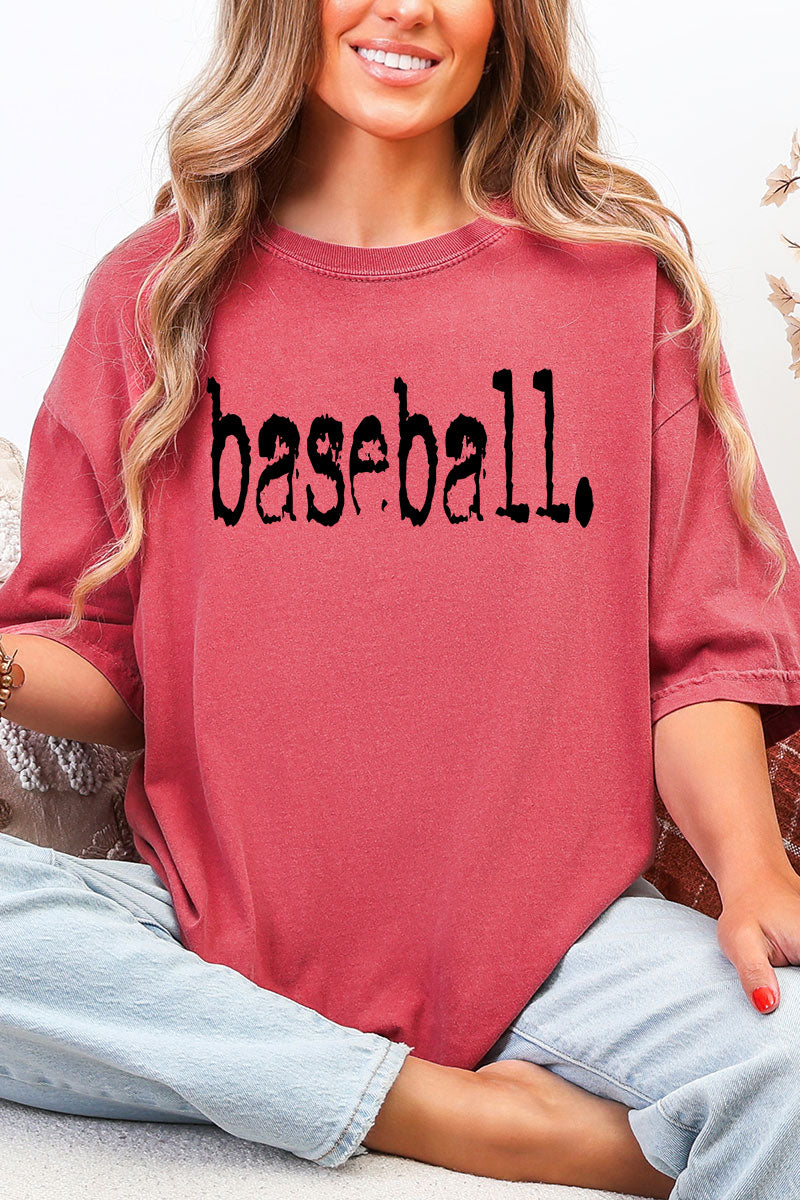 Distressed Baseball. Comfort Colors Adult Ring-Spun Cotton Tee
