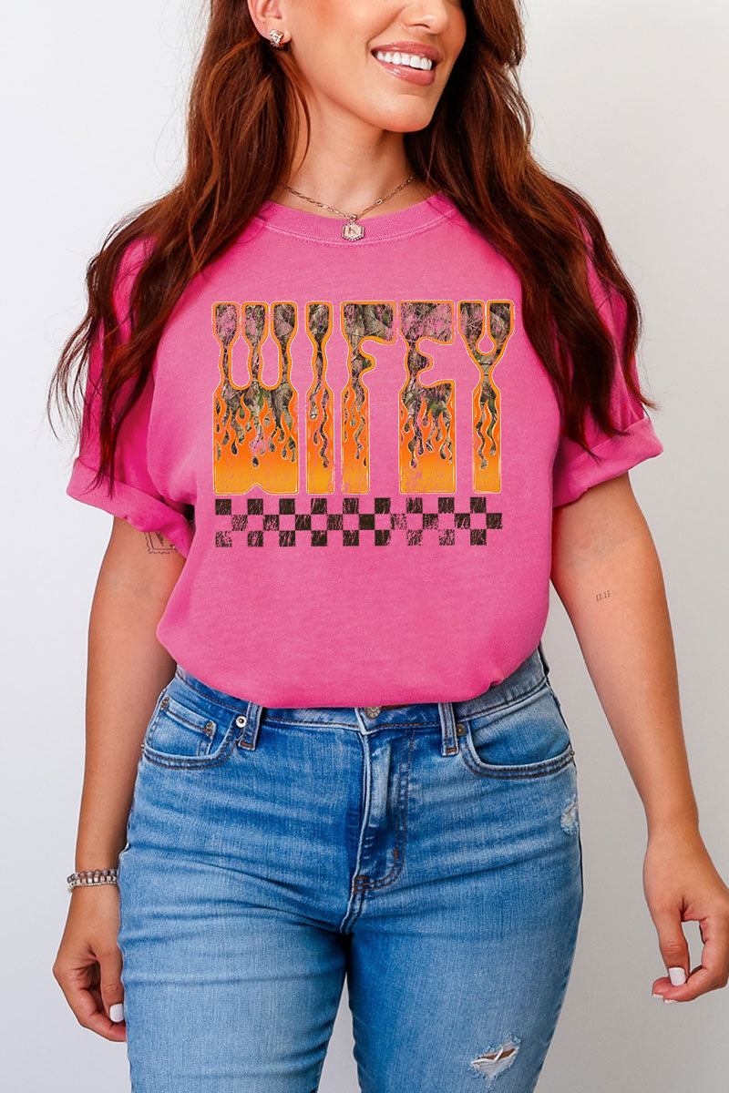 Wildfire Wifey Comfort Colors Adult Ring-Spun Cotton Tee