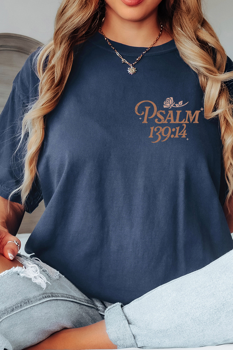Wonderfully Made Front & Back Comfort Colors Adult Ring-Spun Cotton Tee