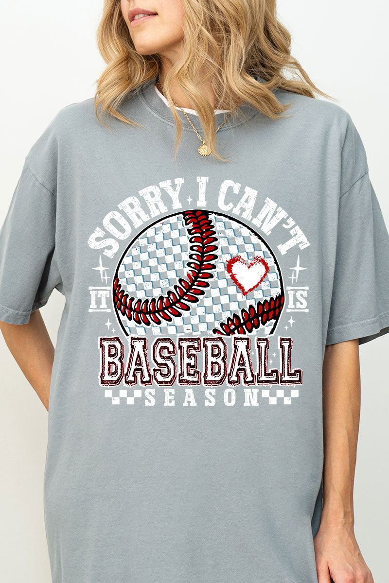 Baseball Over Everything Comfort Colors Adult Ring-Spun Cotton Tee