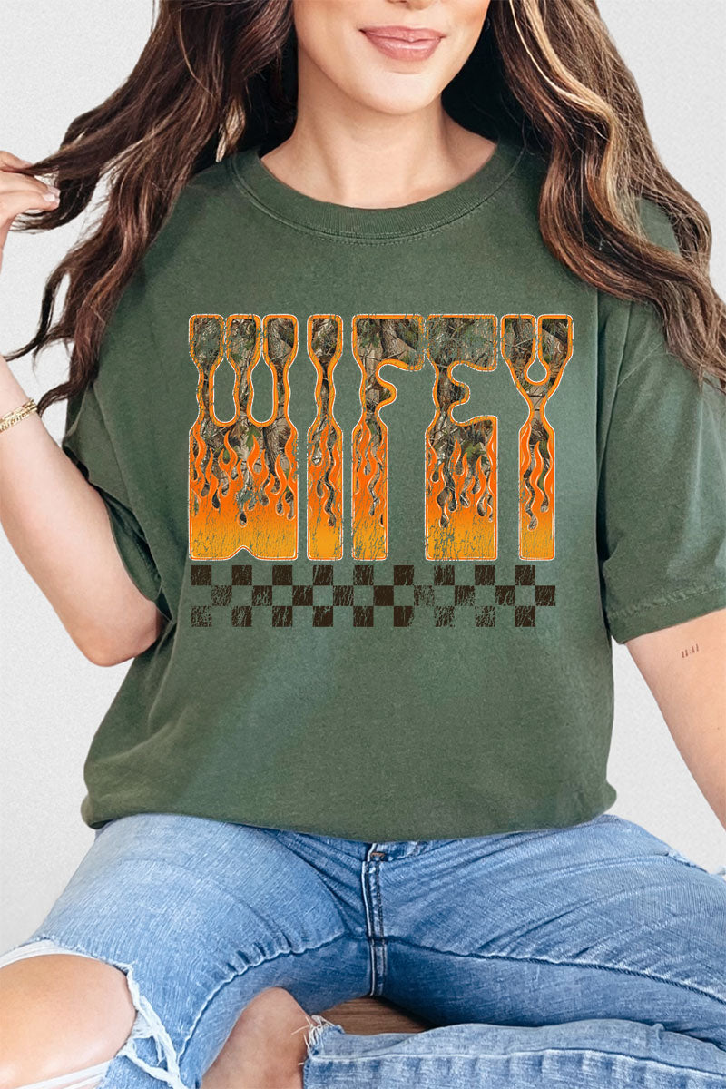 Wildfire Wifey Comfort Colors Adult Ring-Spun Cotton Tee