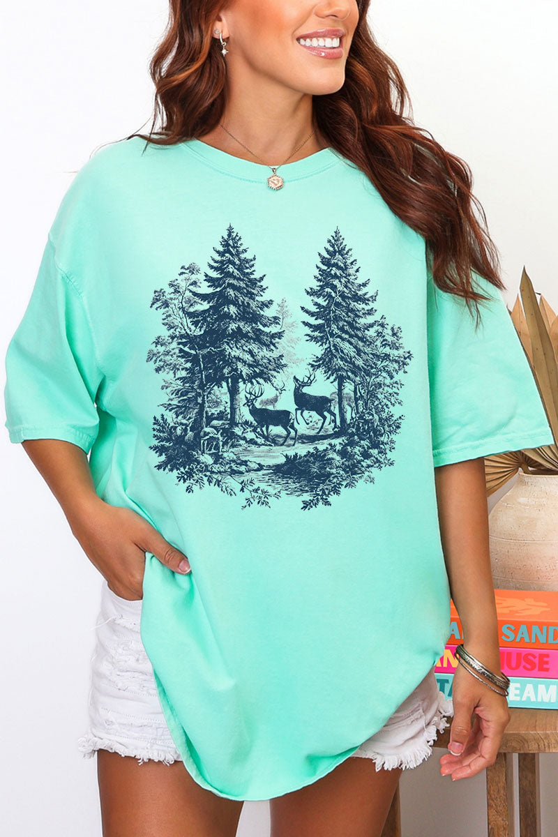 Woodland Buck Comfort Colors Adult Ring-Spun Cotton Tee