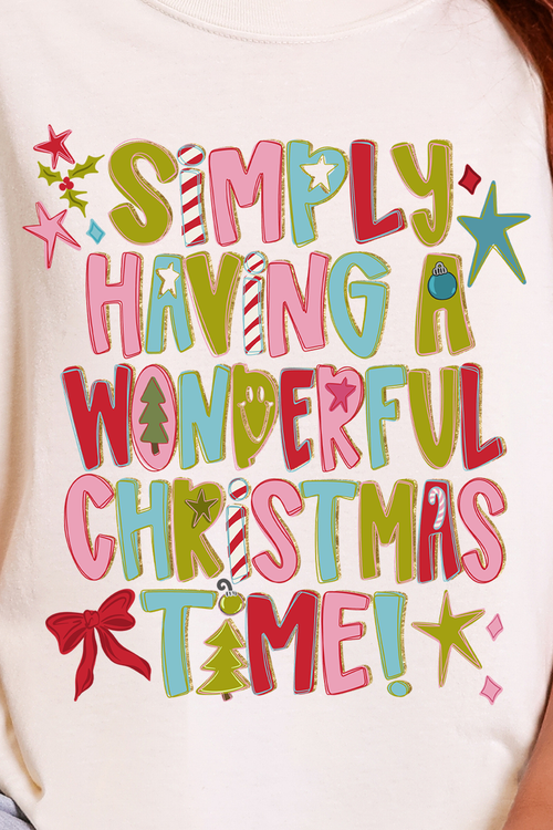 A Wonderful Christmas Time Comfort Colors Adult Ring-Spun Cotton Tee