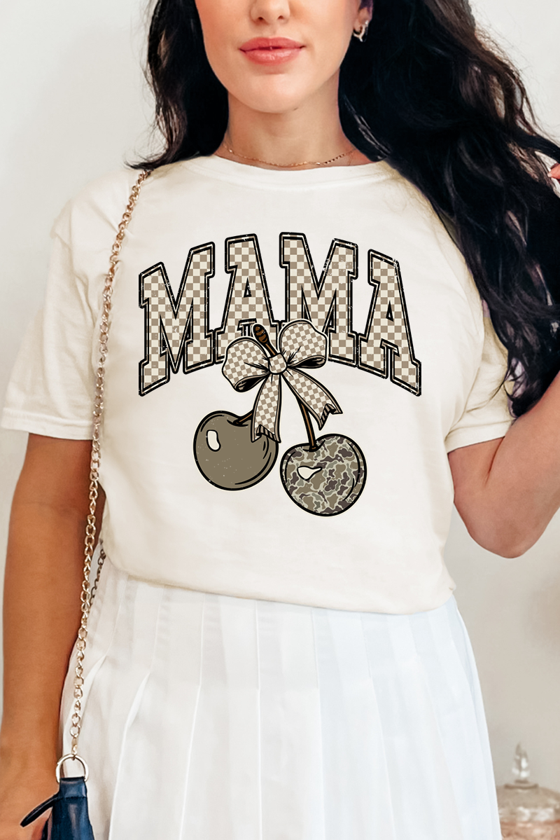 Cherry Luxe Mama Comfort Colors Adult Ring-Spun Cotton Tee