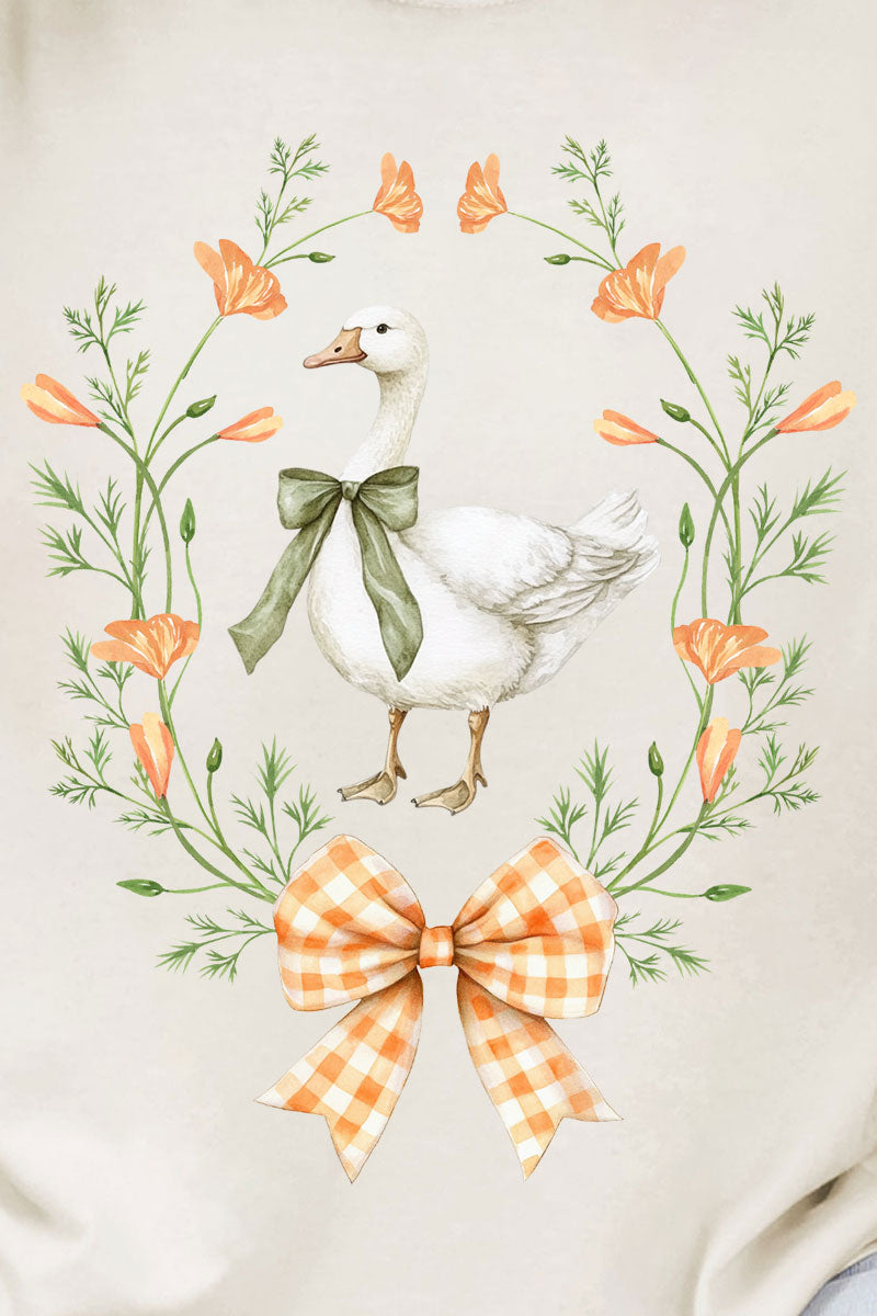 Peach Petals Goose Comfort Colors Adult Ring-Spun Cotton Tee
