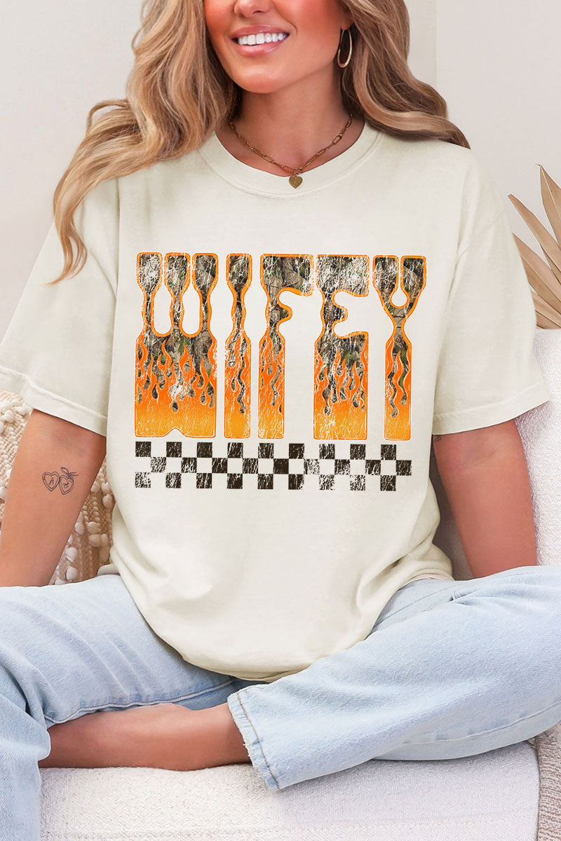 Wildfire Wifey Comfort Colors Adult Ring-Spun Cotton Tee