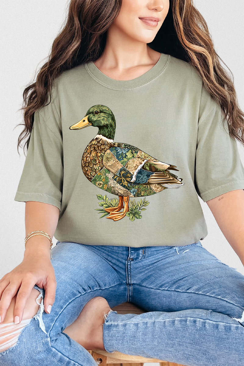 Patchwork Mallard Comfort Colors Adult Ring-Spun Cotton Tee
