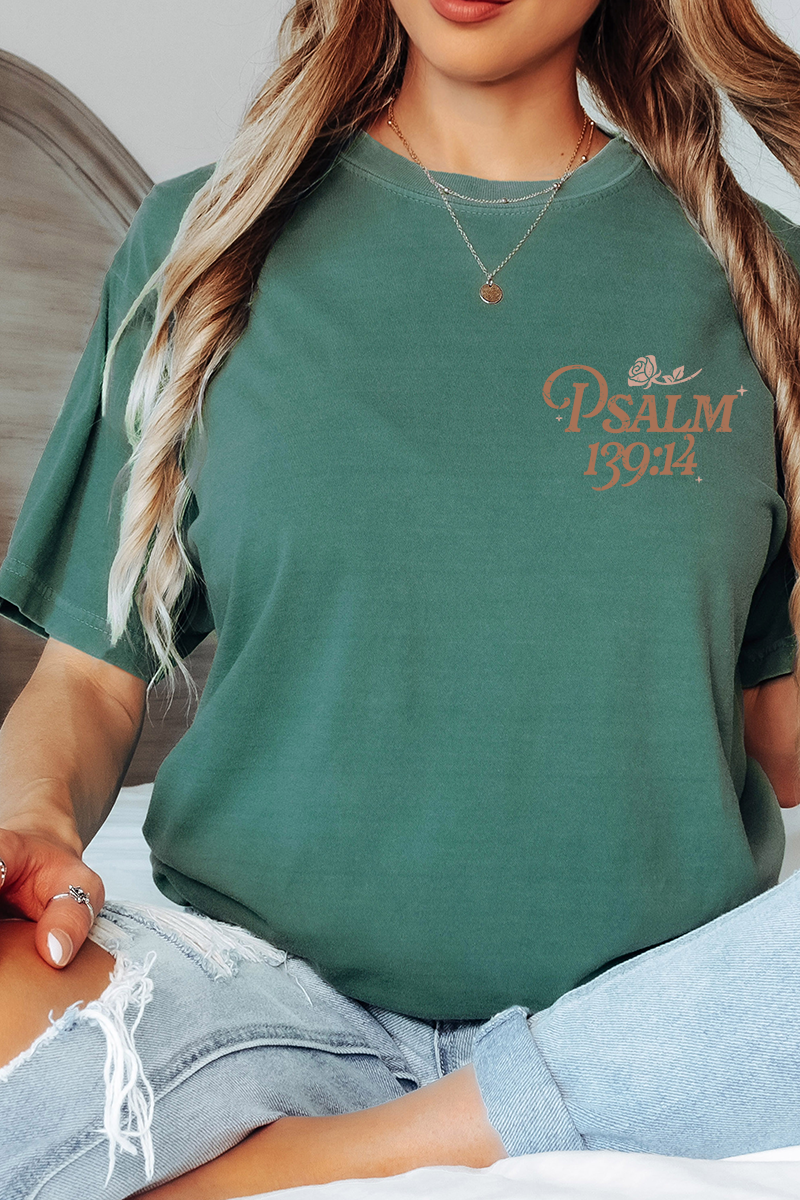 Wonderfully Made Front & Back Comfort Colors Adult Ring-Spun Cotton Tee