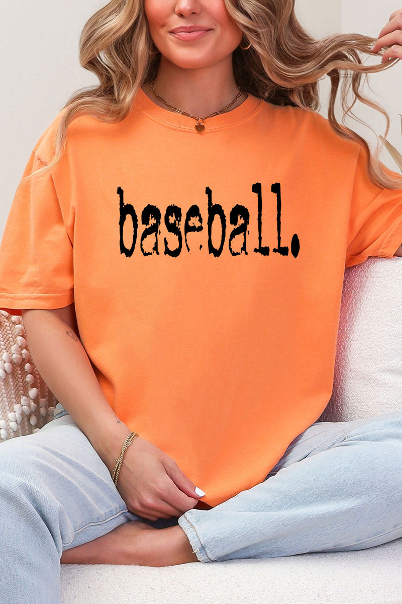 Distressed Baseball. Comfort Colors Adult Ring-Spun Cotton Tee