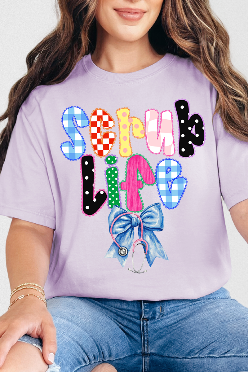 Lace Scrub Life Comfort Colors Adult Ring-Spun Cotton Tee