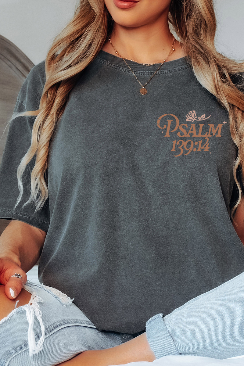 Wonderfully Made Front & Back Comfort Colors Adult Ring-Spun Cotton Tee