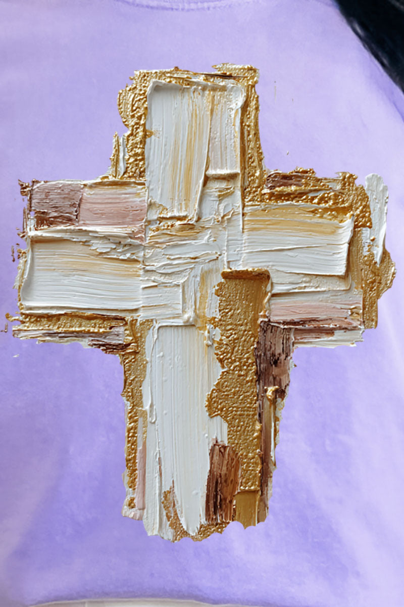 The Painted Gilded Cross Comfort Colors Adult Ring-Spun Cotton Tee