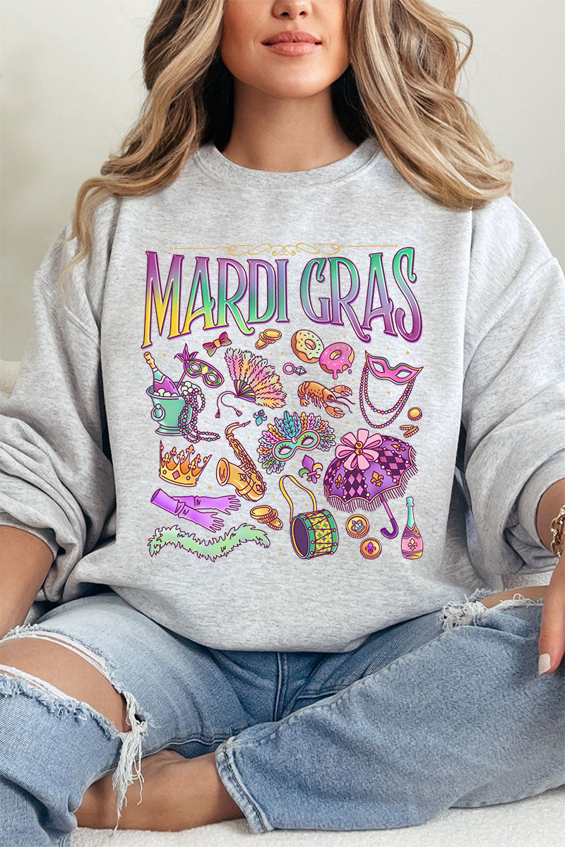 Beads, Bows, and Bourbon St Heavy Blend Crew Sweatshirt product image 3