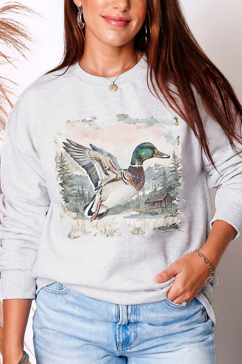 Mallard Mountains Vintage Heavy Blend Crew Sweatshirt product image 3
