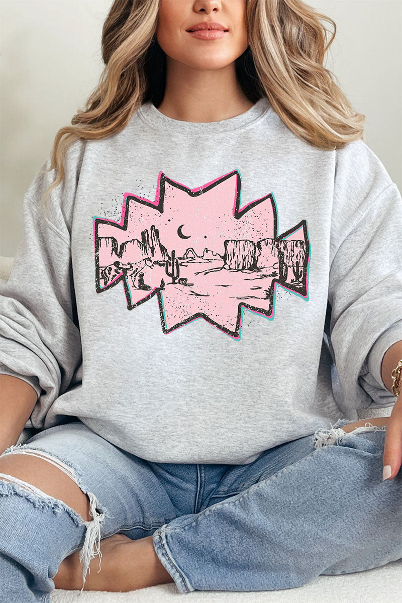 Pink Mesa Moonrise Heavy Blend Crew Sweatshirt product image 1