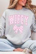 Pink Wifey Coquette Heavy Blend Crew Sweatshirt product image 1