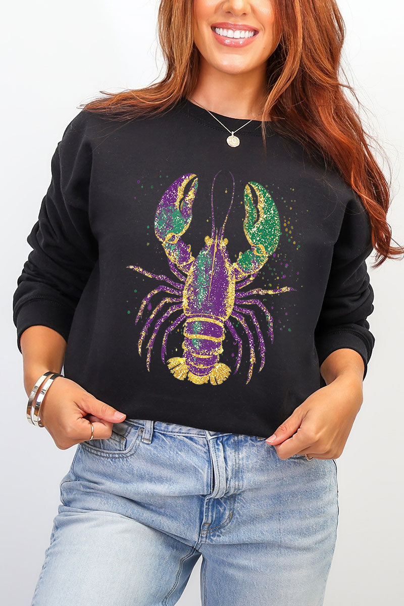 Glitzy Gras Crawfish Heavy Blend Crew Sweatshirt product image 4