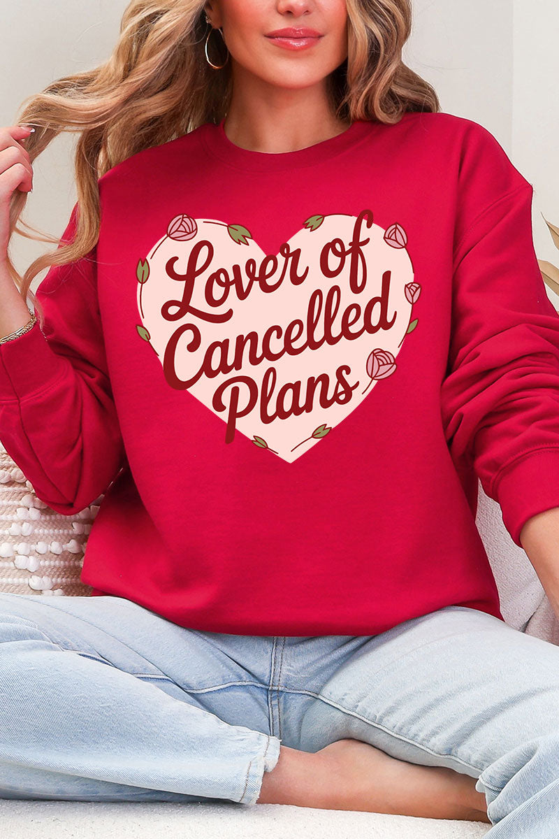 Lover Of Cancelled Plans Heavy Blend Crew Sweatshirt product image 1