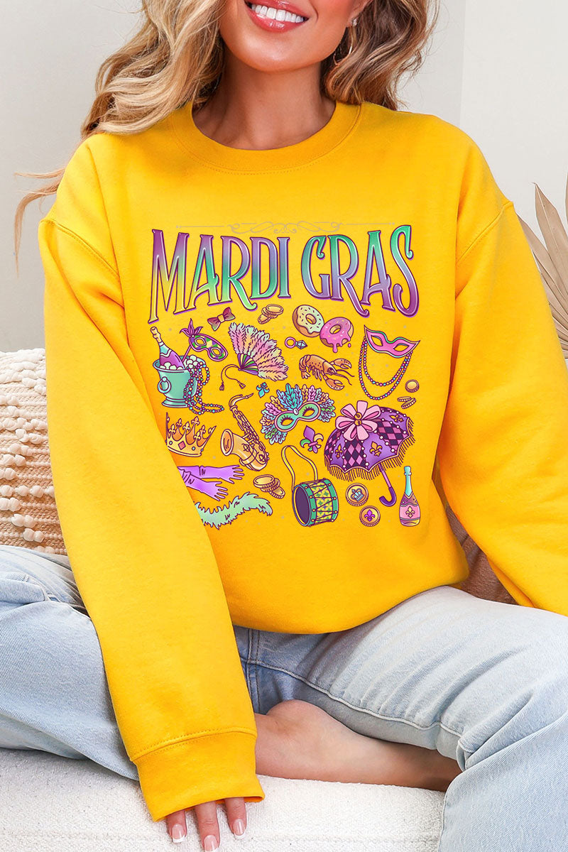 Beads, Bows, and Bourbon St Heavy Blend Crew Sweatshirt product image 4