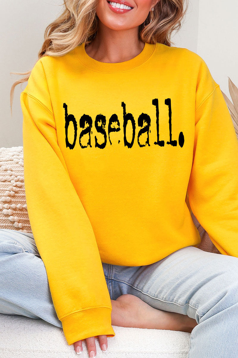 Distressed Baseball. Heavy Blend Crew Sweatshirt product image 4