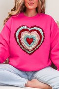 Faux Yarn Heart Collection Heavy Blend Crew Sweatshirt product image 1