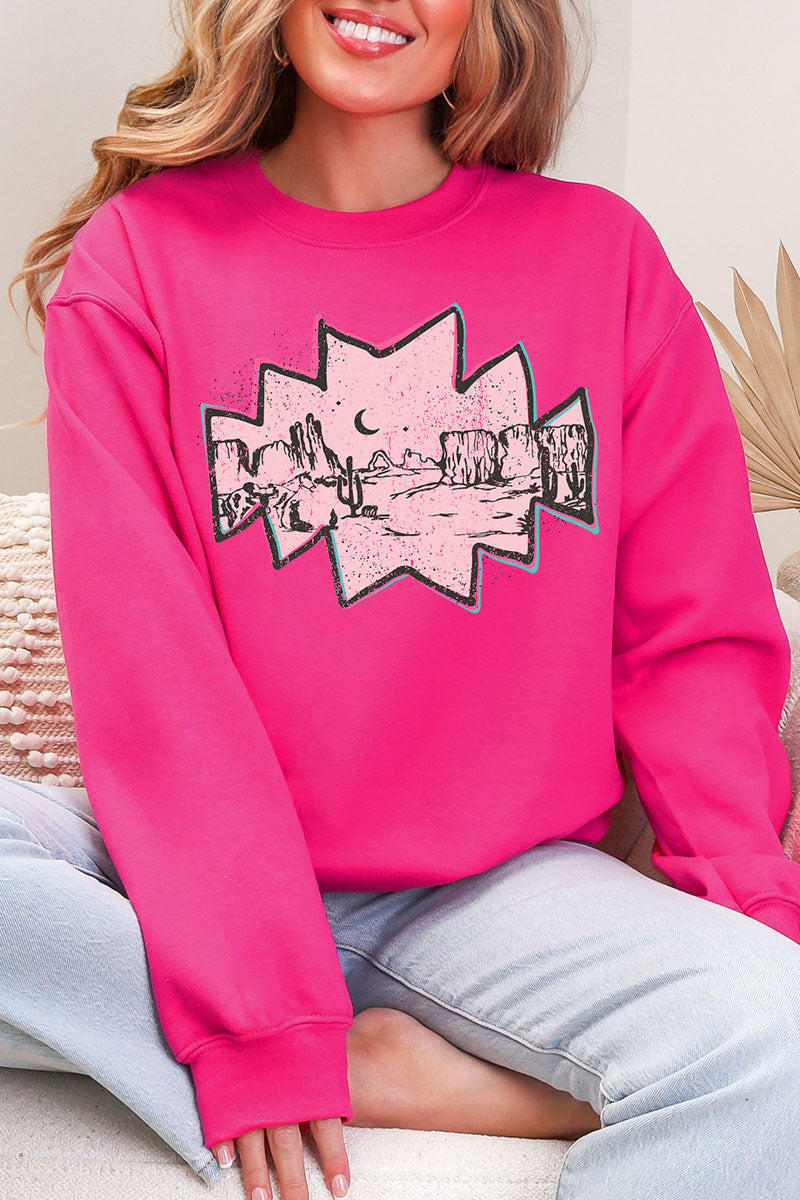 Pink Mesa Moonrise Heavy Blend Crew Sweatshirt product image 4