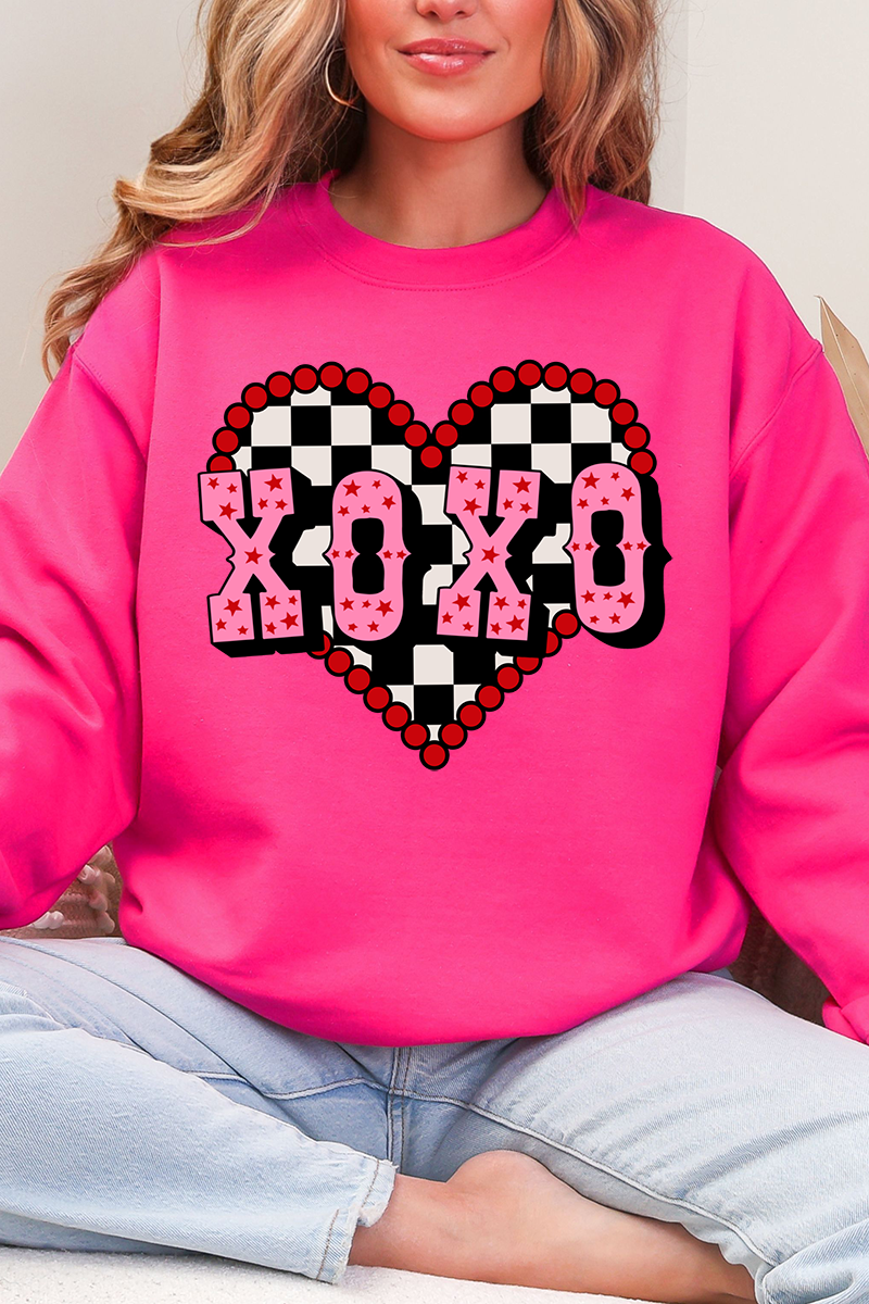 Rockabilly XOXO Heavy Blend Crew Sweatshirt product image 3