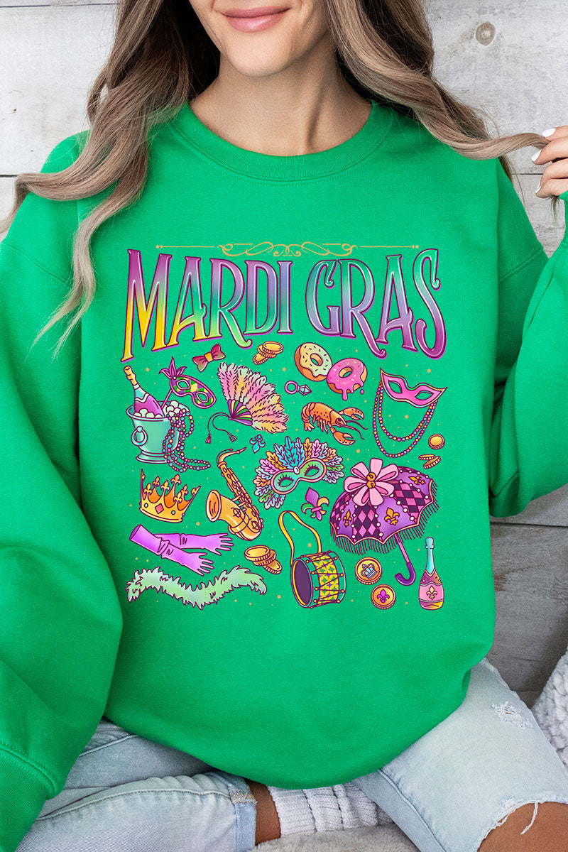 Beads, Bows, and Bourbon St Heavy Blend Crew Sweatshirt product image 5