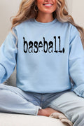 Distressed Baseball. Heavy Blend Crew Sweatshirt product image 1