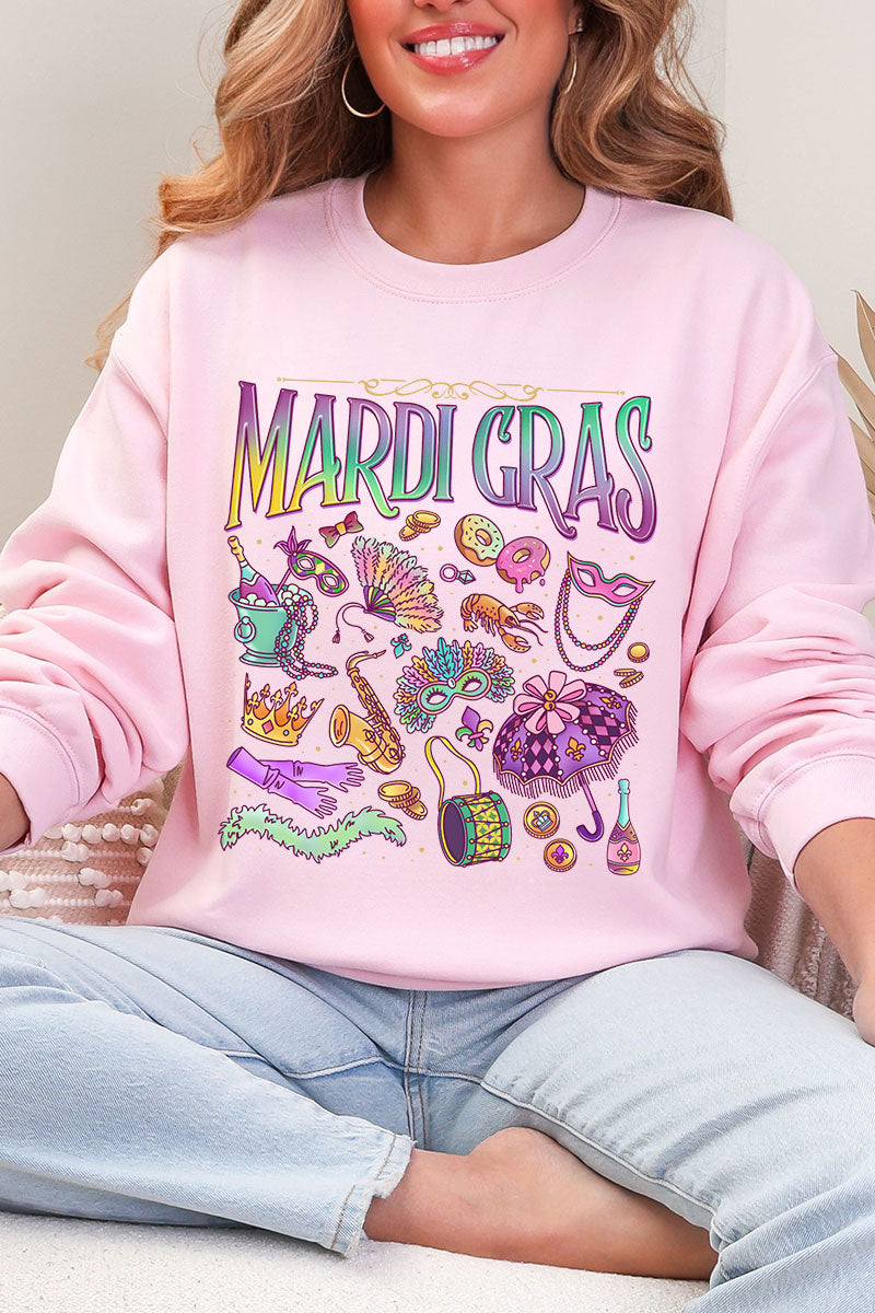 Beads, Bows, and Bourbon St Heavy Blend Crew Sweatshirt product image 6