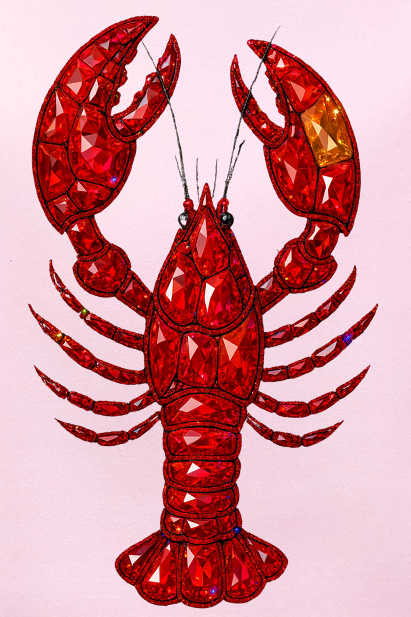 Faux Rhinestone Crawfish Heavy Blend Crew Sweatshirt product image 2