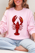 Faux Rhinestone Crawfish Heavy Blend Crew Sweatshirt product image 1