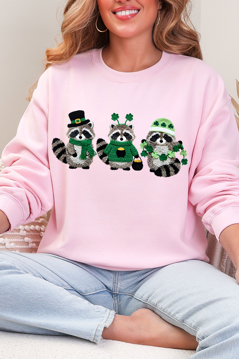 Faux Yarn Clover Crew Heavy Blend Sweatshirt product image 4