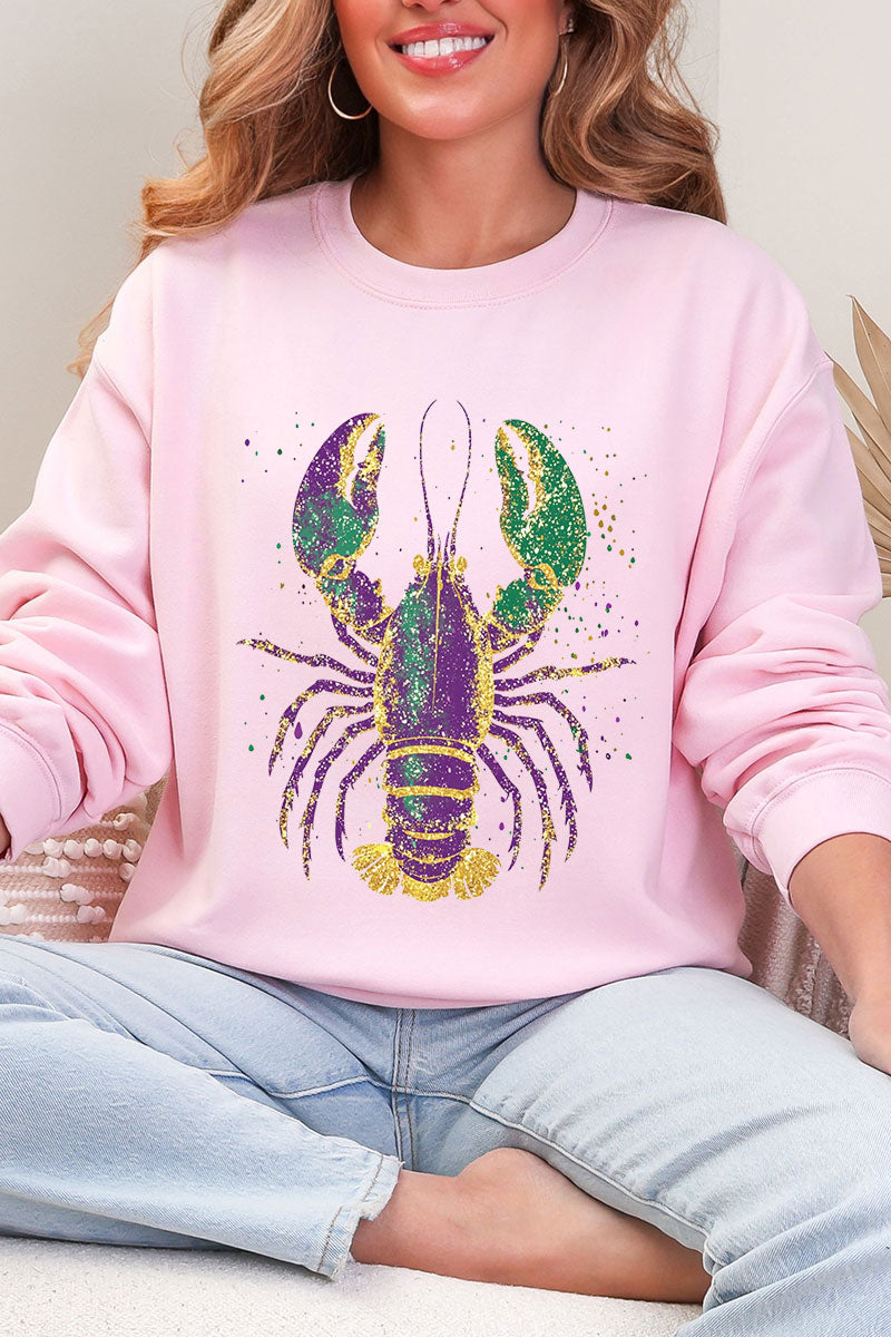 Glitzy Gras Crawfish Heavy Blend Crew Sweatshirt product image 5