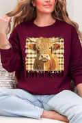 Down On The Farm Highland Cow Heavy Blend Crew Sweatshirt product image 1