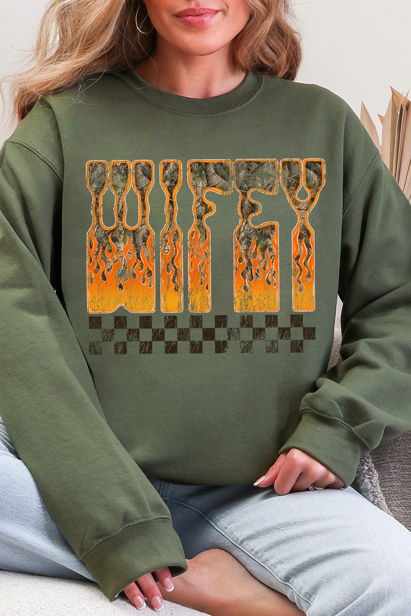 Wildfire Wifey Heavy Blend Crew Sweatshirt product image 5