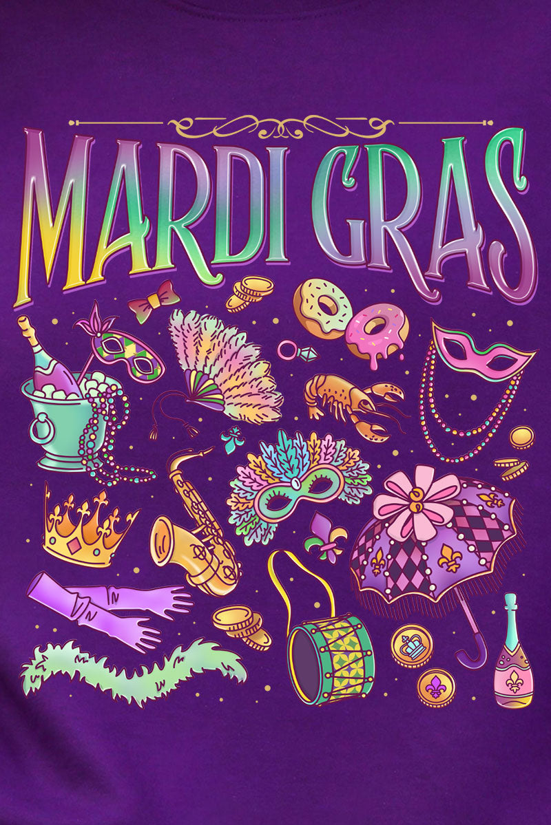 Beads, Bows, and Bourbon St Heavy Blend Crew Sweatshirt product image 2