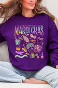 Beads, Bows, and Bourbon St Heavy Blend Crew Sweatshirt product image 1