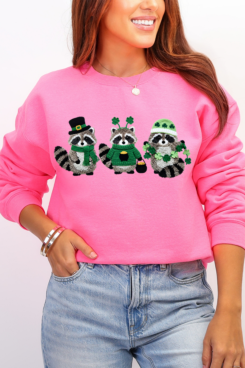 Faux Yarn Clover Crew Heavy Blend Sweatshirt product image 5